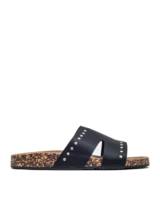 Flache Sandalen für Damen Flatforms in Schwarz Farbe