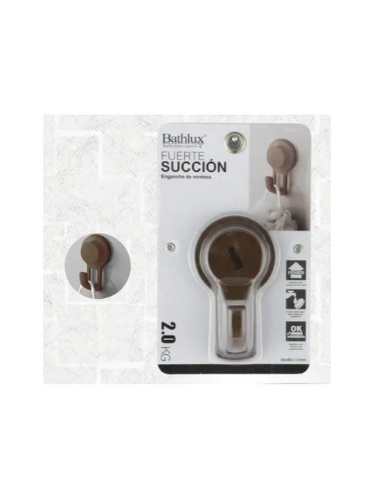 Galifas Single Wall-Mounted Bathroom Hook Brown