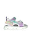 Kids' Sandals with Velcro & Lights Turquoise
