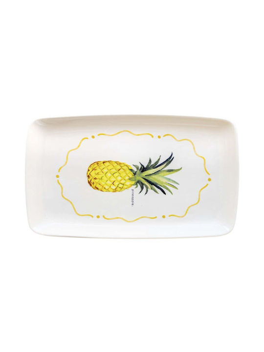 Hermia Serving Platter Rectangular Multicolored 34x25cm