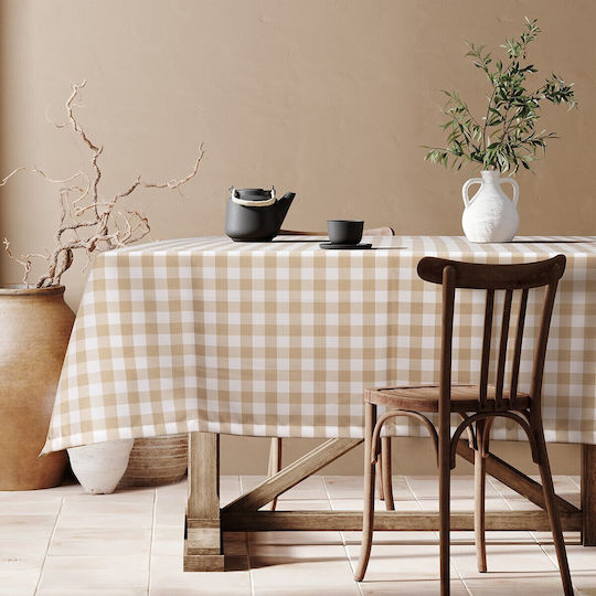 Beauty Home Restaurant Tischwäsche Checks Art Beige 100x100cm