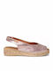 Platforme dama în Tip Espadrile Roz