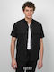 Κοντομάνικο Πουκάμισο Μαύρο