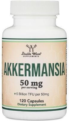 Double Wood Akkermansia 25mg Besonderes Nahrungsergänzungsmittel 120 Kapseln