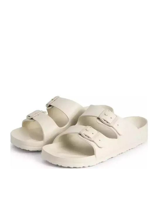 Frauen Flip Flops in Beige Farbe