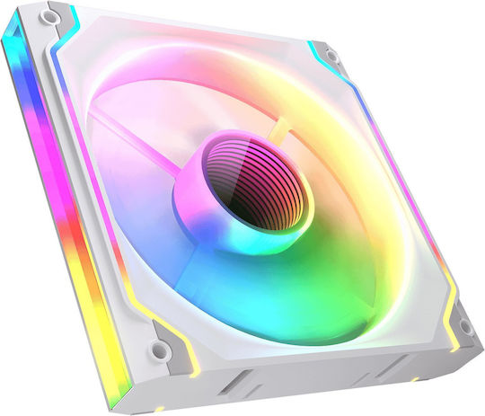 Cougar SC140 Case Fan (1200rpm / 51.91cfm) με ARGB Φωτισμό και Σύνδεση 3-Pin / 4-Pin PWM Λευκό