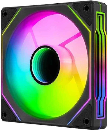 Aerocool Phantom M-3 Вентилатор за кутия 120mm 1800rpm 50.2cfm с ARGB осветление и свързване 3-Pin / 4-изводна PWM
