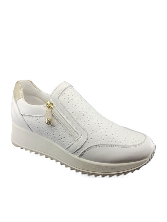 Women's Slip-On Leather White