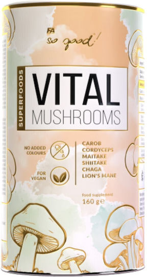 FA Nutrition Vital Mushrooms Смес от Лъвска грива, Чага, Шийтаке, Майтаке и Кордицепс 160гр Шоколад