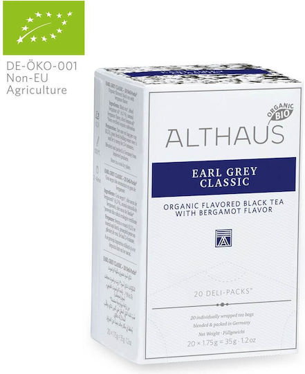 Althaus Earl Grey Τσάι Βιολογικό Προϊόν 20 Φακελάκια