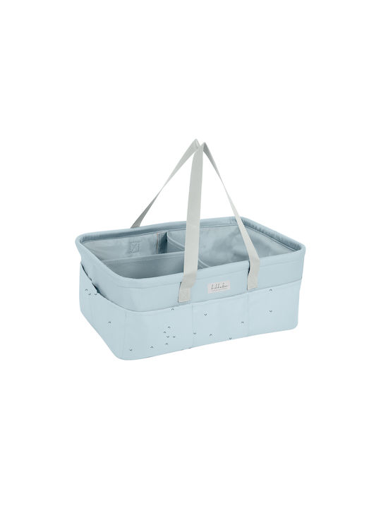 Kikka Boo Stripy Friends Nursery Storage Basket Light Blue Kikka Boo Stripy Friends Nursery Storage Basket Light Blue