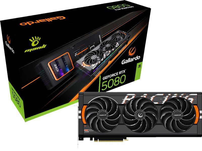 Manli GeForce RTX 5080 16GB GDDR7 Κάρτα Γραφικών