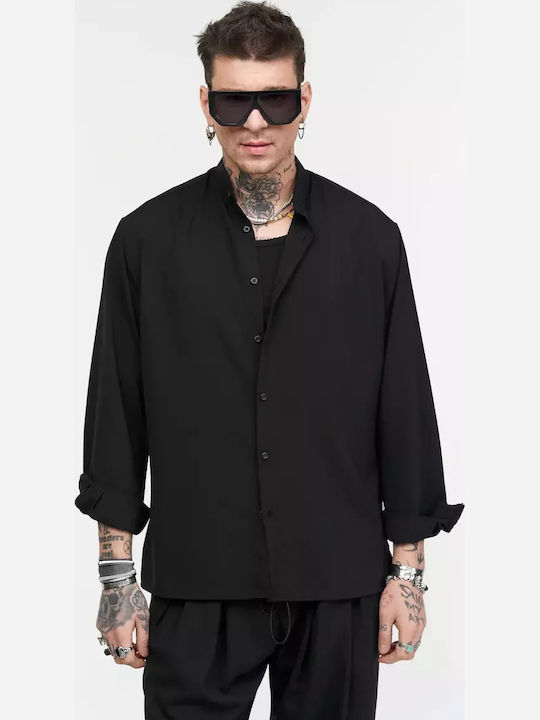 Μακρυμάνικo Overshirt Black
