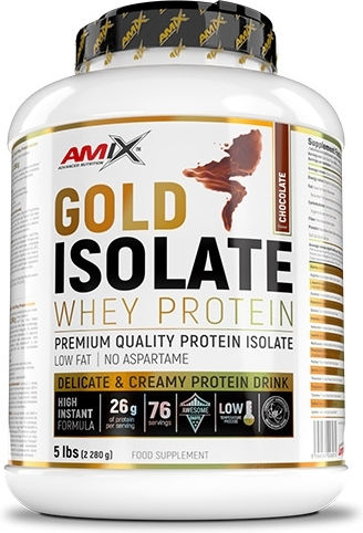 Gold Whey Protein Isolate Биологична Протеин Суроватъчен с Вкус Мока 2.3kg