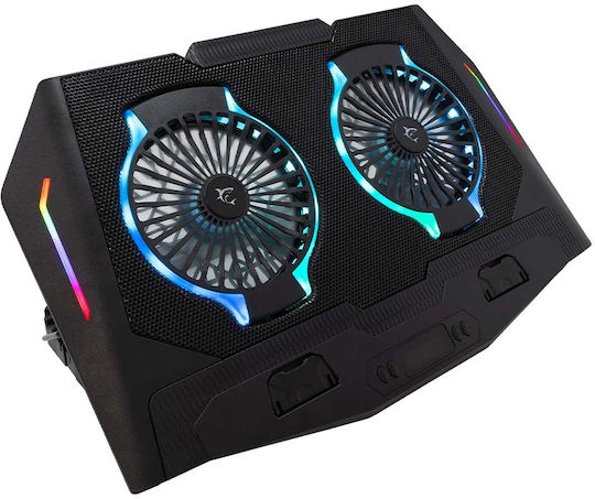 White Shark Cooling Pad for Laptop up to 17.3" with 2 Fans and Lighting (GCP-10)