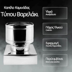 Αντιανεμικο Καπέλο Καμινάδας Βάση Ινοχ 50χ50 Cm Τύπου Βαρέλι Αντιανεμικο Καπέλο Καμινάδας Βάση Ινοχ 50χ50 Cm Τύπου Βαρέλι