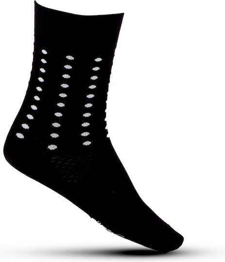 Demaraz Black Polka Dot Cycling Socks Black