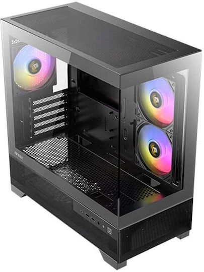 Antec CX500M ARGB Gaming Mini Tower Κουτί Υπολογιστή με Πλαϊνό Παράθυρο Μαύρο
