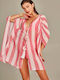 Empress Feminin Scurt Kimono de Plajă Pink