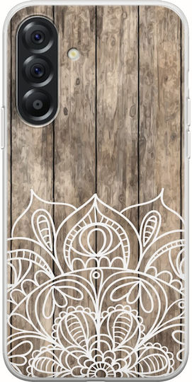 Holz-Mandala Samsung Galaxy A56 5G Flexibles TPU Transparentes Silikon
