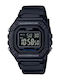 Casio Standard Digital Men's Watch Battery with Black Rubber Strap