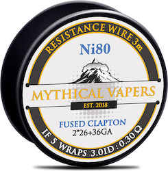 Mythical Vapers Draht Flach Clapton Ni80 26ga*1...