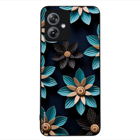 Sonique 3D Flower Series Case for Motorola Moto G54 5G Moto G54 5G Power Light Blue