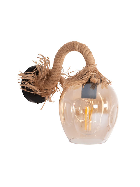 HomeMarkt Popper Φωτιστικό Τοίχου με Ντουί E27 10x15εκ.