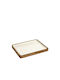 Espiel Holz Rechteckig Serviertablett in Weiß Farbe 32.5x26.5x3cm AKB104 1Stück