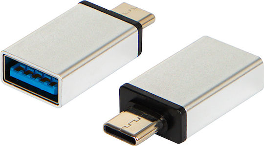 Blow Converter USB-C male to USB-C female Silver 1pcs DM-75-799