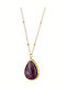 Art Collection Necklace from Gold Plated Steel