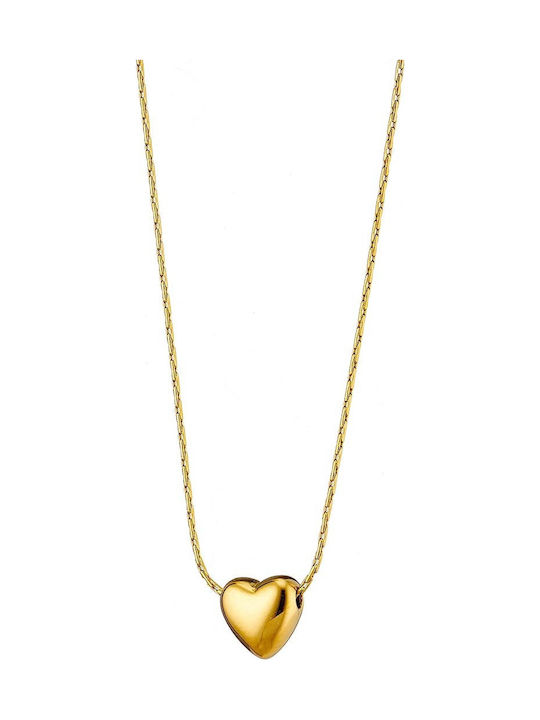 Art Collection Necklace from Gold Plated Steel