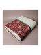 White Fabric Pia Piqué Decke Moni 170x245cm Weiß