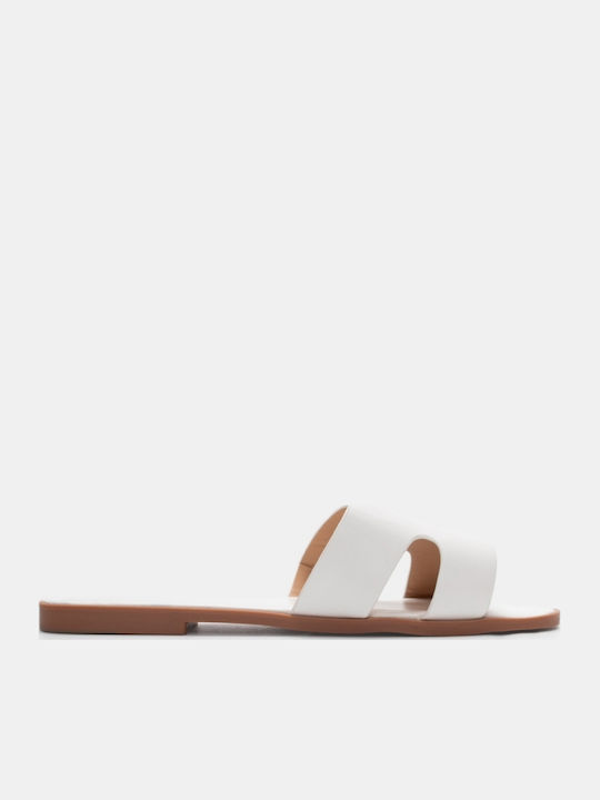 Luigi Women's Flat Sandals in White Color