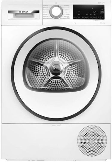 Bosch Serie 6 Στεγνωτήριο 9kg με Αντλία Θερμότητας