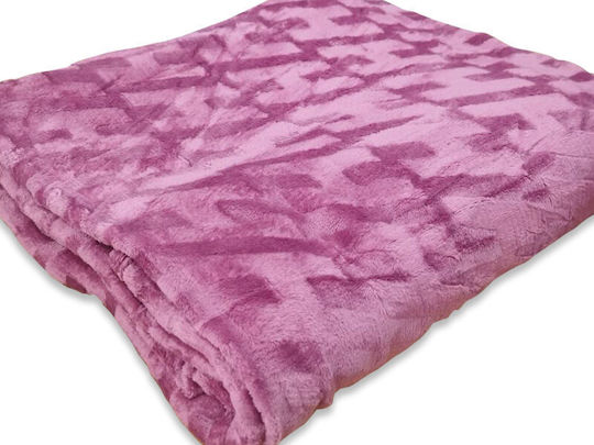 Soft Κουβέρτα Fleece Μονή 160x220εκ. Σάπιο Μήλο