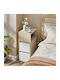 Nachttisch Beige 30x25x65cm