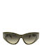 Furla Women's Sunglasses with Green Plastic Frame and Green Gradient Lens SFU881 0GFS