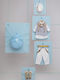 Baptism Suit for Boy Dionisis White-Light Blue-Beige 1720 Bambolino Bmb-1720