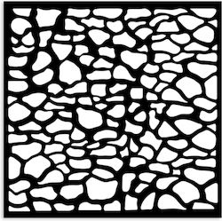 Thick Stencil 12x12cm Stamperia Silent Sea Stone Effect