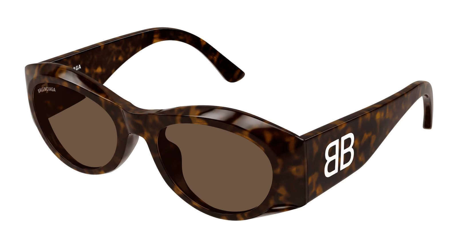 Balenciaga Women's Sunglasses with Brown Tartaruga Plastic