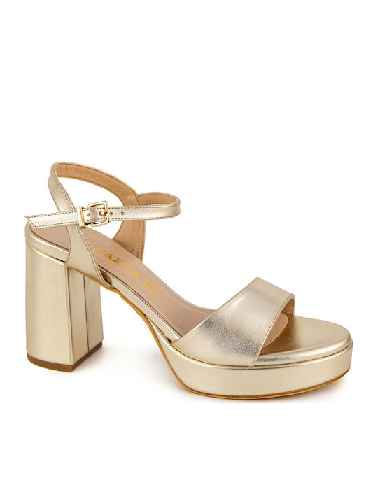 Ragazza Leather Sandals Gold