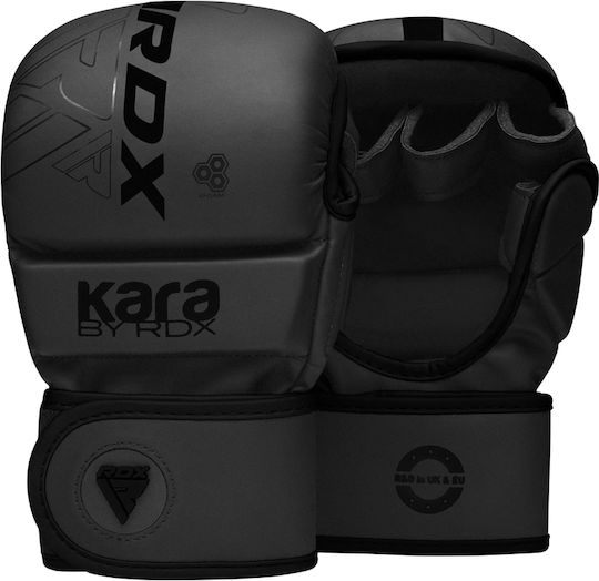 Rdx Sparring Grappling Handschuhe Shooter F6 Matt Schwarz L XL