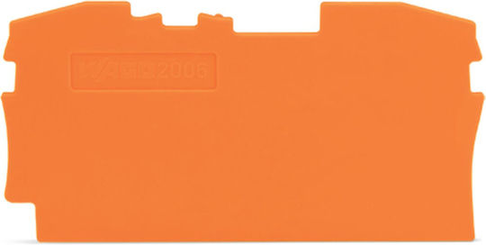 Placă intermediară terminală Wago 6mm² Portocalie 2006-1292