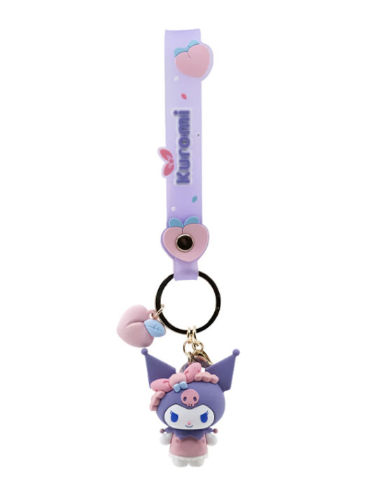 Yume Toys Hello Kitty Sanrio Μπρελόκ Kuromi Peach Strap