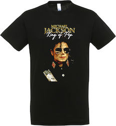 Herren Schwarzes T-Shirt Michael Jackson Dp1960