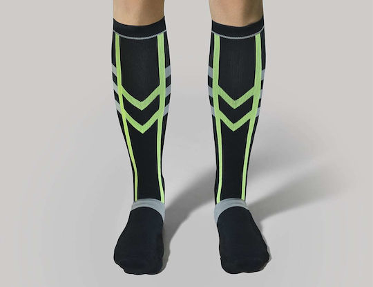 Christou 1910 Athletic Knee-High Graduated Compression Socks Athletic 18-22 mmHg Black