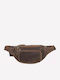 Leather Waist Bag Brown