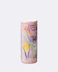 Chic Mic Flowers Glass Thermos Bottle March Flo...