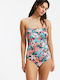 Strapless Ολόσωμο Μαγιό Floral Φλοράλ